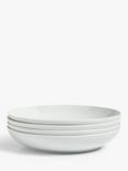 John Lewis Dine Porcelain Coupe Pasta Bowls, Set of 4, 24.5cm, White