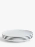 John Lewis Dine Porcelain Coupe Side Plates, Set of 4, 22cm, White