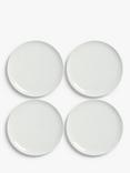 John Lewis Dine Porcelain Coupe Side Plates, Set of 4, 18cm, White