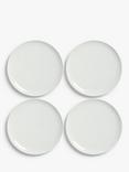 John Lewis Dine Coupe Side Plates, Set of 4, 18cm, White