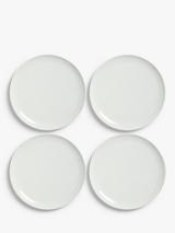 John Lewis Dine Porcelain Coupe Side Plates, Set of 4, 18cm, White