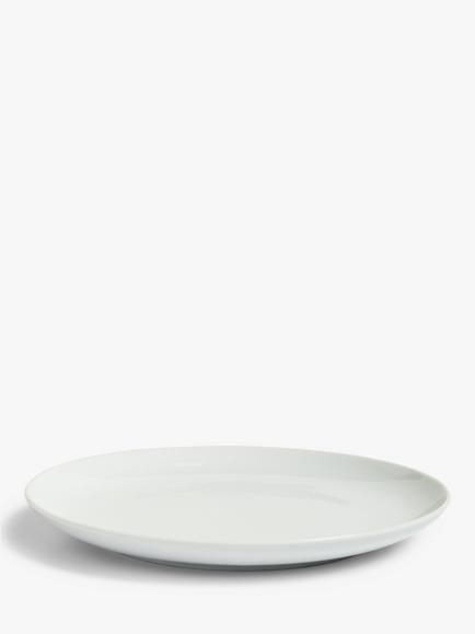 John Lewis Dine Porcelain Coupe Side Plates, Set of 4, 18cm, White - view 2, White