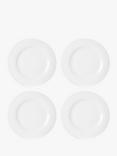 John Lewis Dine Rim Side Plates, Set of 4, 22cm, White