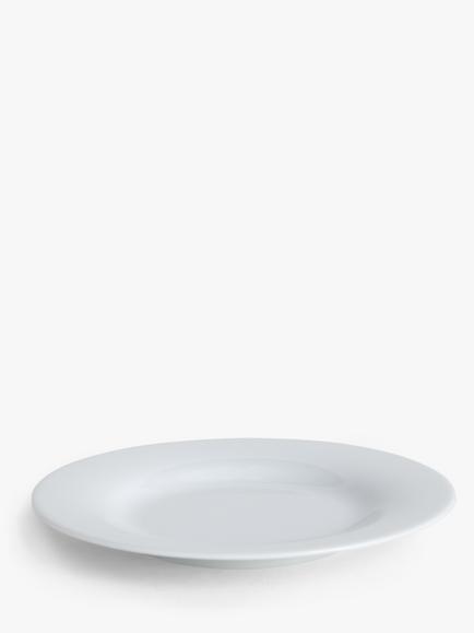 John Lewis Dine Porcelain Rim Side Plates, Set of 4, 18cm, White - view 2, White