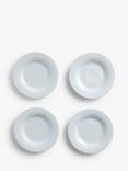 John Lewis Dine Porcelain Rim Side Plates, Set of 4, 18cm, White