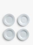 John Lewis Dine Rim Side Plates, Set of 4, 18cm, White