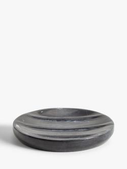 John Lewis Black Marble Soap Dish, Black