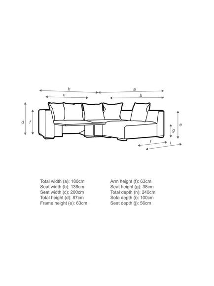 John Lewis Tokyo Motion RHF Medium Corner Group - view 2, 