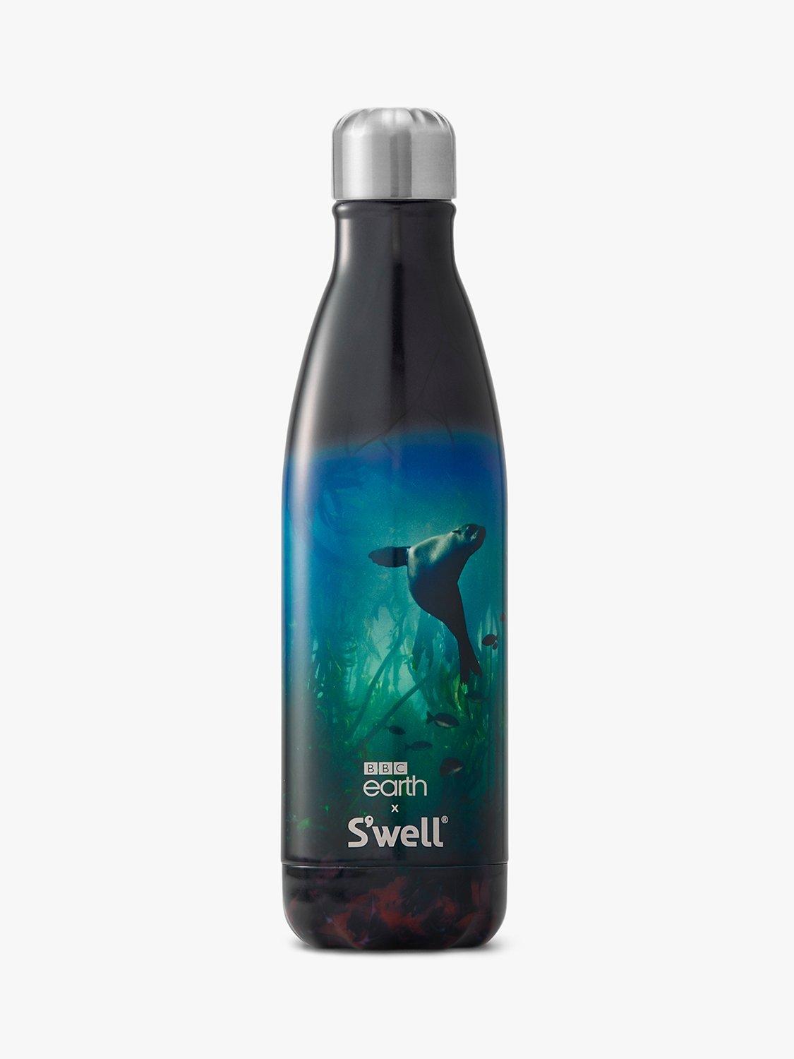 BBC Earth Sea Lion S'well Vacuum Insulated Drinks Bottle, 500ml, Blue/Multi