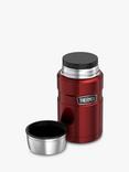 Thermos King Stainless Steel Food Flask, 710ml, Red