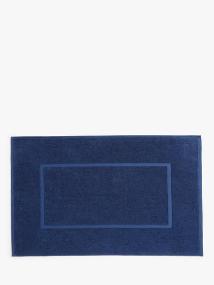 John Lewis Egyptian Cotton Bath Mat, Navy