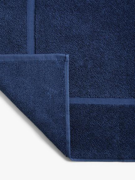 John Lewis Egyptian Cotton Bath Mat - view 2, Navy