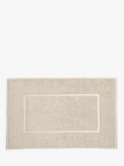 John Lewis Egyptian Cotton Bath Mat, Linen