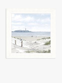 John Lewis Richard Macneil 'Lighthouse View' Framed Print, 37 x 37cm, Blue/Multi, 