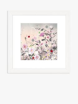 John Lewis Jane Morgan 'Poppy & Pinks' Framed Print & Mount, 33.5 x 33.5cm, Pink/Multi, 