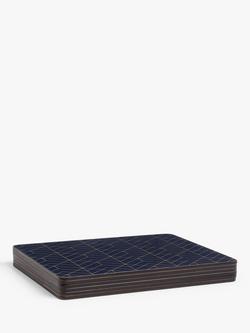 John Lewis Cork-Backed Deco Placemats, Set of 6, Navy/Gold - view 2, Navy/Gold