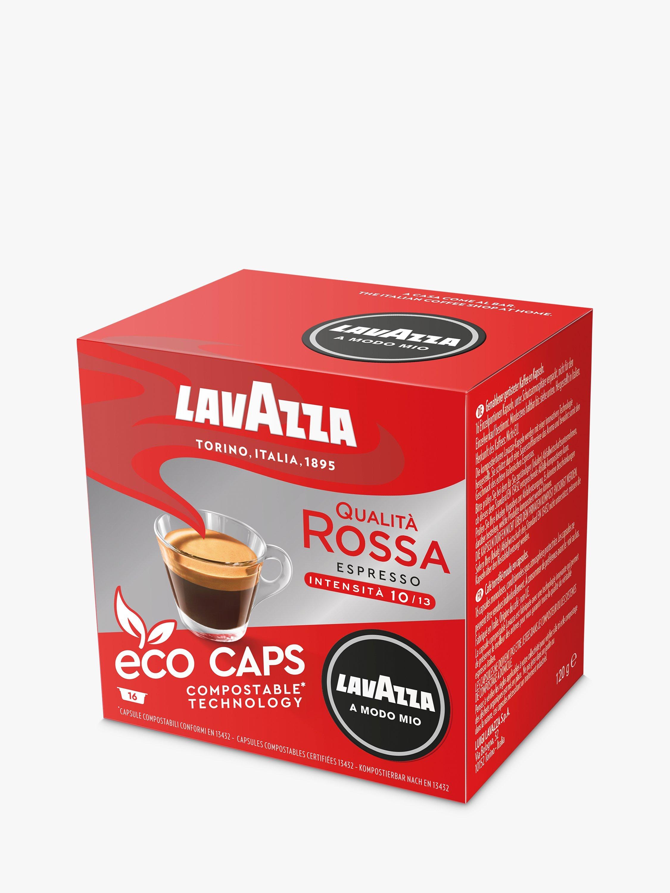 Lavazza Qualita Rossa A Modo Mio Espresso Eco Capsules, Pack of 16