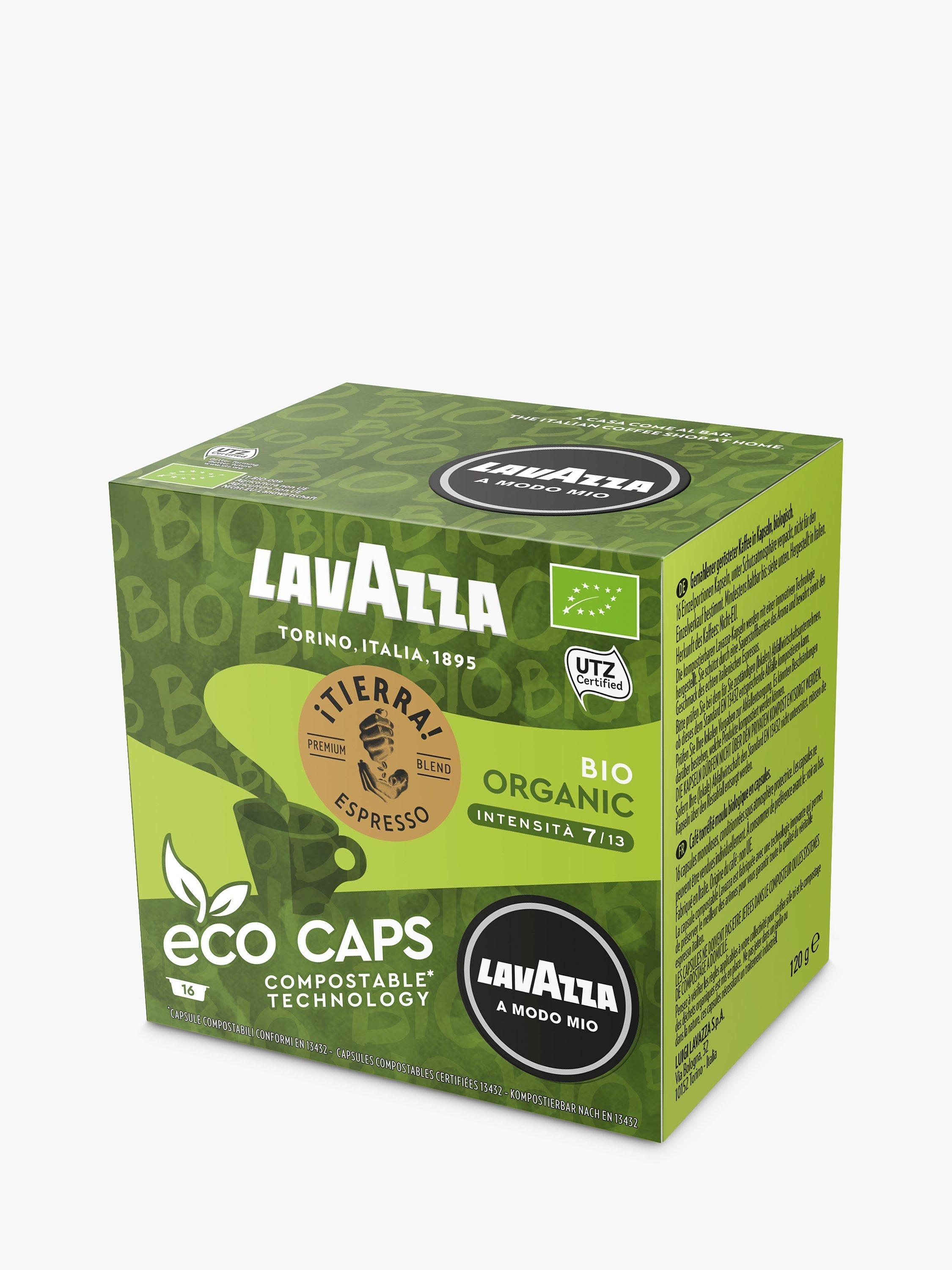 Lavazza Tierra Bio-Organic A Modo Mio Espresso Eco Capsules, Pack of 16