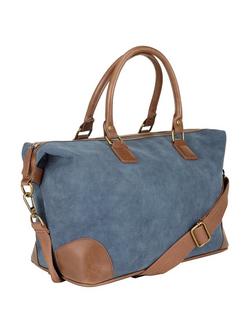 John Lewis Geneva Small Weekend Holdall - view 2, Blue