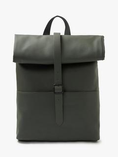 John Lewis Vancouver Water Resistant 15" Laptop Roll Top Backpack, Khaki