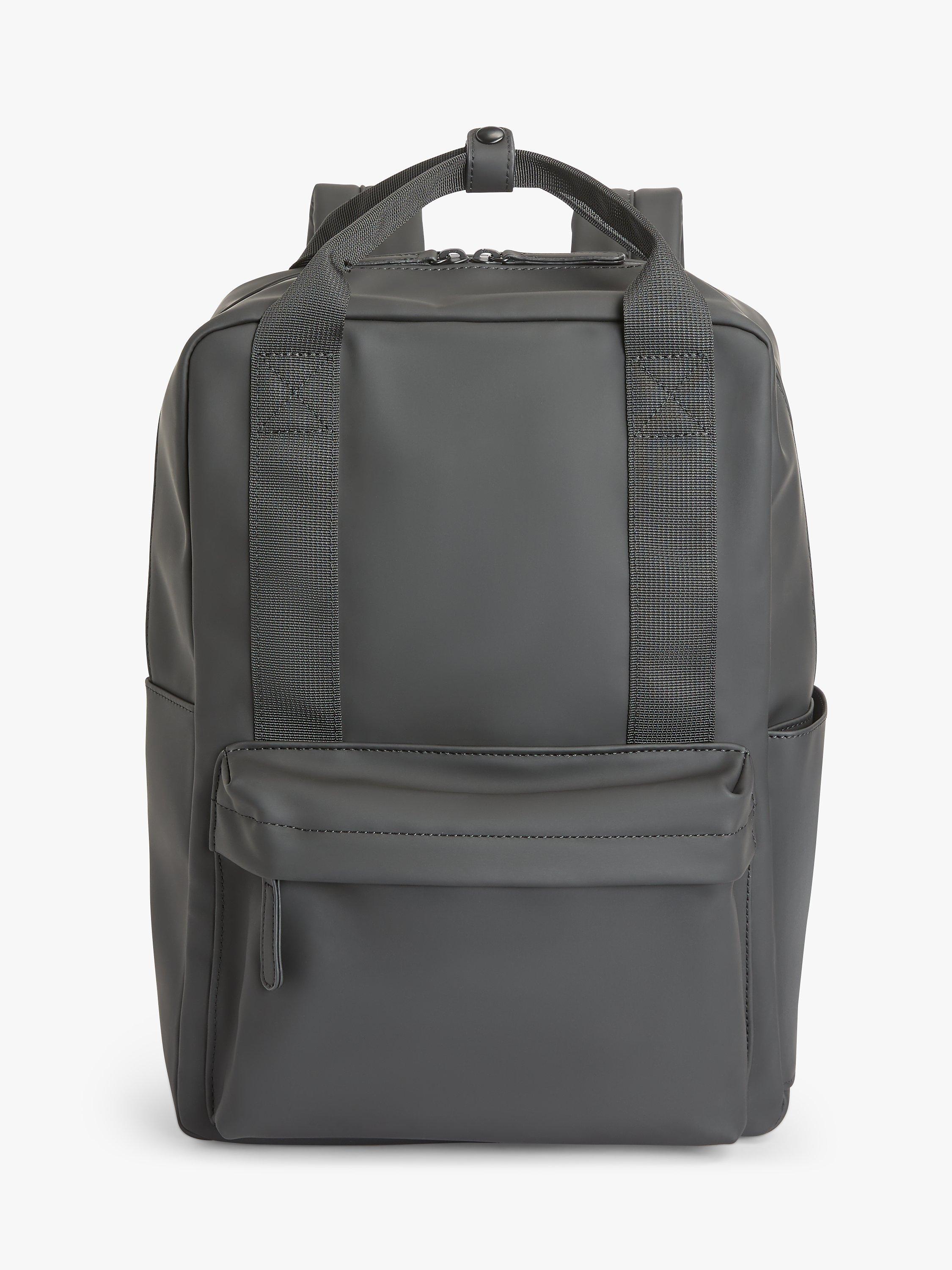 John Lewis Vancouver Water Resistant 15 Laptop Zip Top Backpack Black