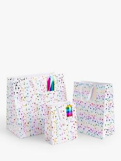 John Lewis Rainbow Splatter Gift Bag, Shopper