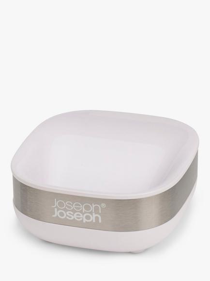 Joseph Joseph Slim™ Compact Soap Dish, Stainless Steel, Stainless Steel