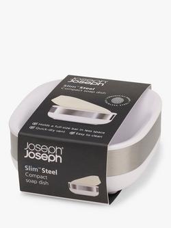Joseph Joseph Slim™ Compact Soap Dish, Stainless Steel - view 2, Stainless Steel