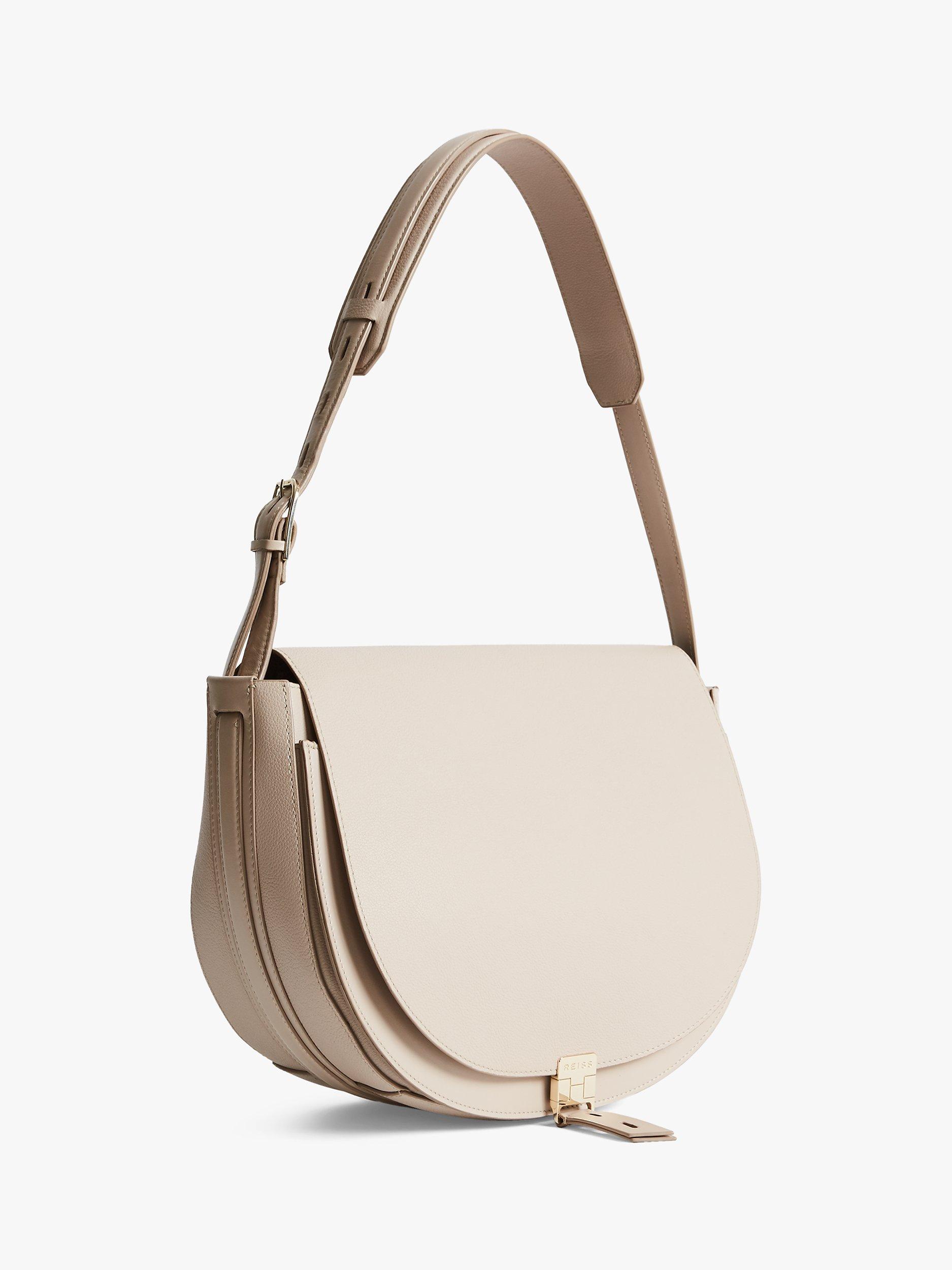 Reiss Hurlingham Leather Shoulder Bag