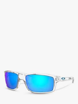 Oakley OO9449 Men's Prizm Rectangular Sunglasses, Clear/Mirror Blue