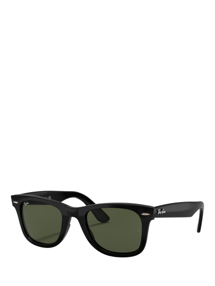 Ray-Ban RB4340 Wayfarer Ease Sunglasses, Black/Green, Black/Green
