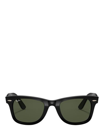 Ray-Ban RB4340 Wayfarer Ease Sunglasses, Black/Green - view 2, Black/Green