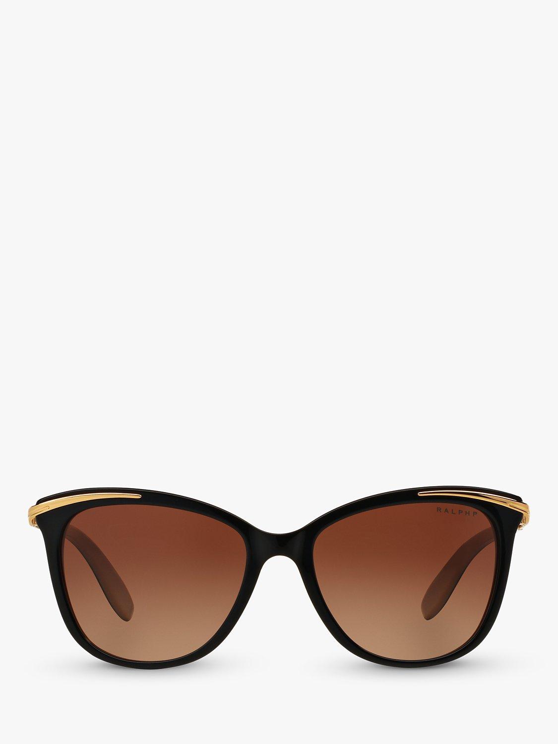 Product image 3 of 11, which shows Ralph 0RA5203 Cat's Eye Polarised Sunglasses, Black