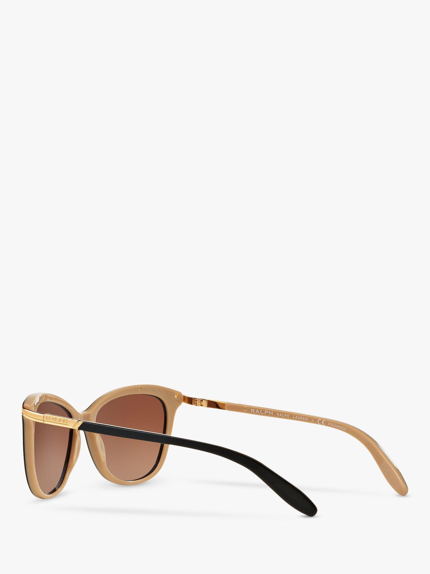 Product image 5 of 11, which shows Ralph 0RA5203 Cat's Eye Polarised Sunglasses, Black