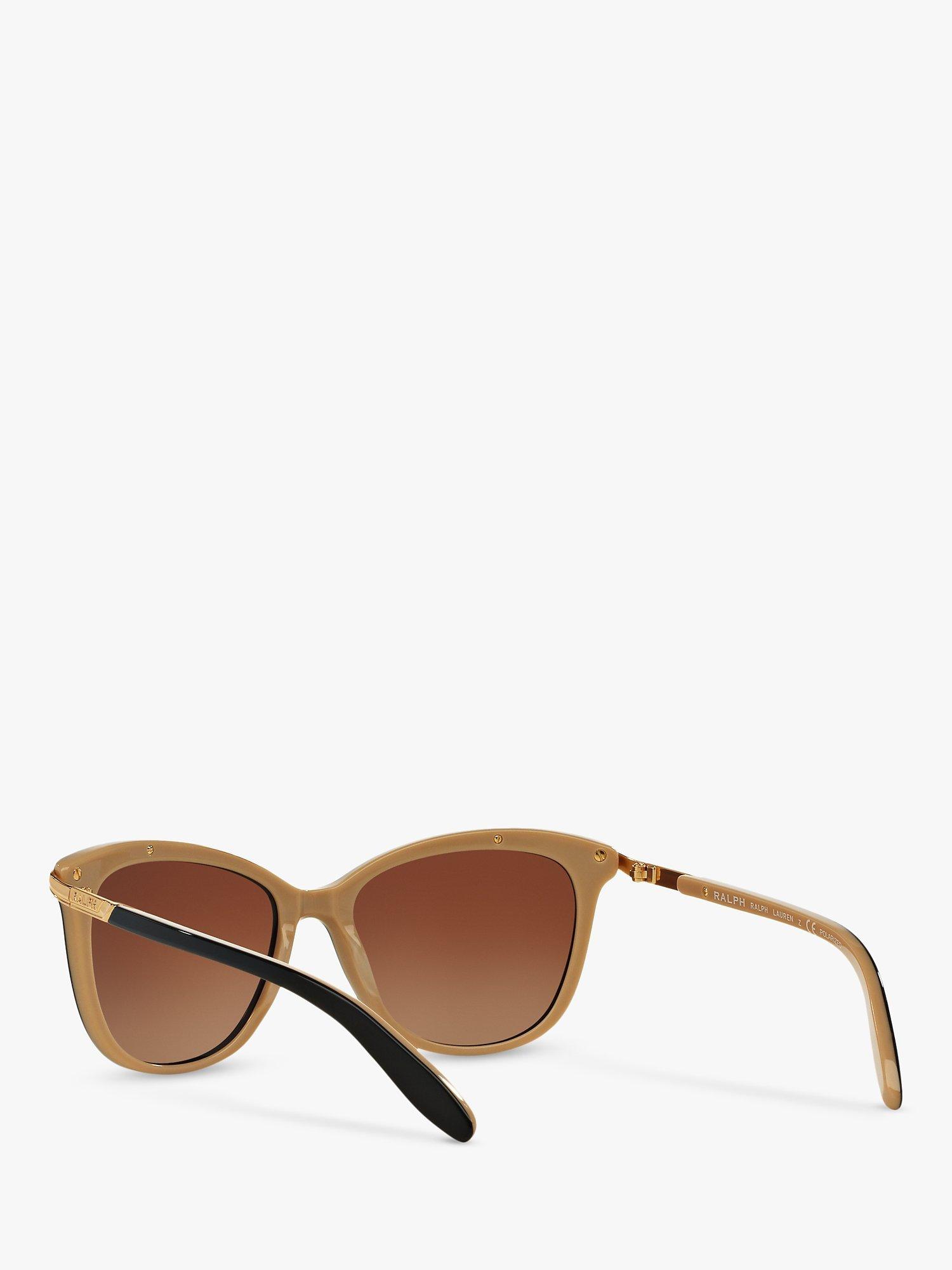 Product image 6 of 11, which shows Ralph 0RA5203 Cat's Eye Polarised Sunglasses, Black