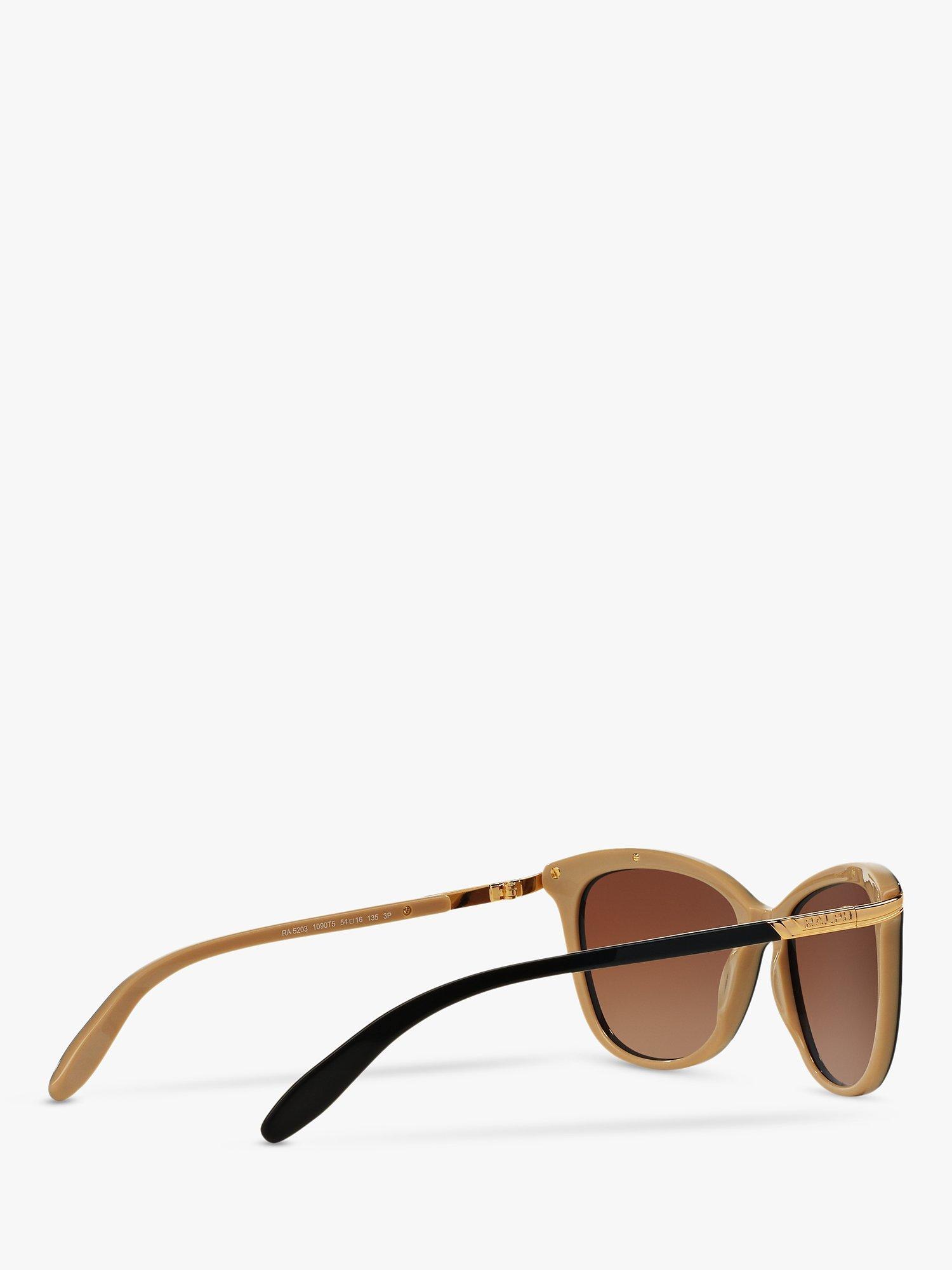 Product image 9 of 11, which shows Ralph 0RA5203 Cat's Eye Polarised Sunglasses, Black