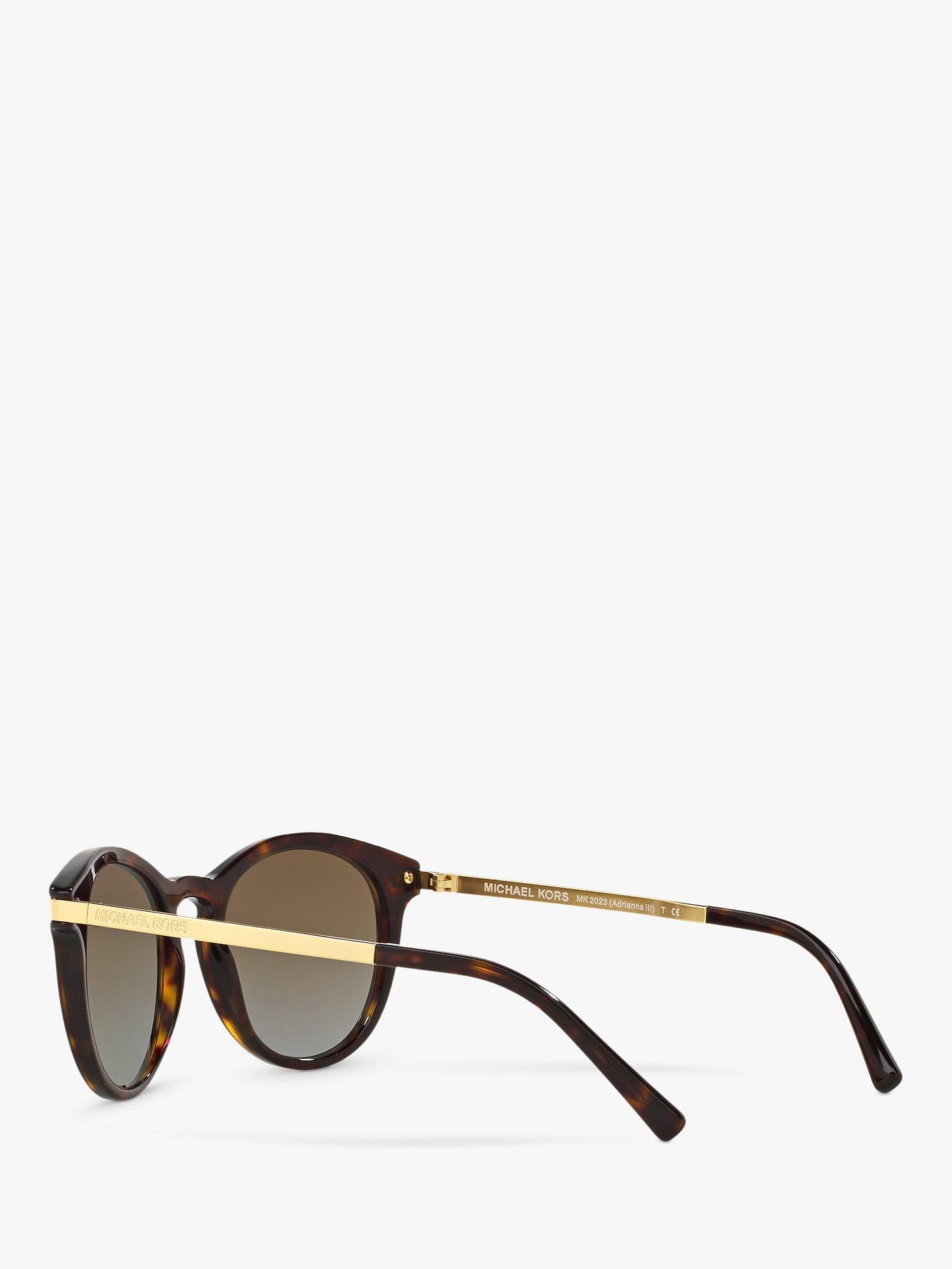 Michael Kors MK2023 Women s Polarised Round Sunglasses Tortoise Brown Gradient