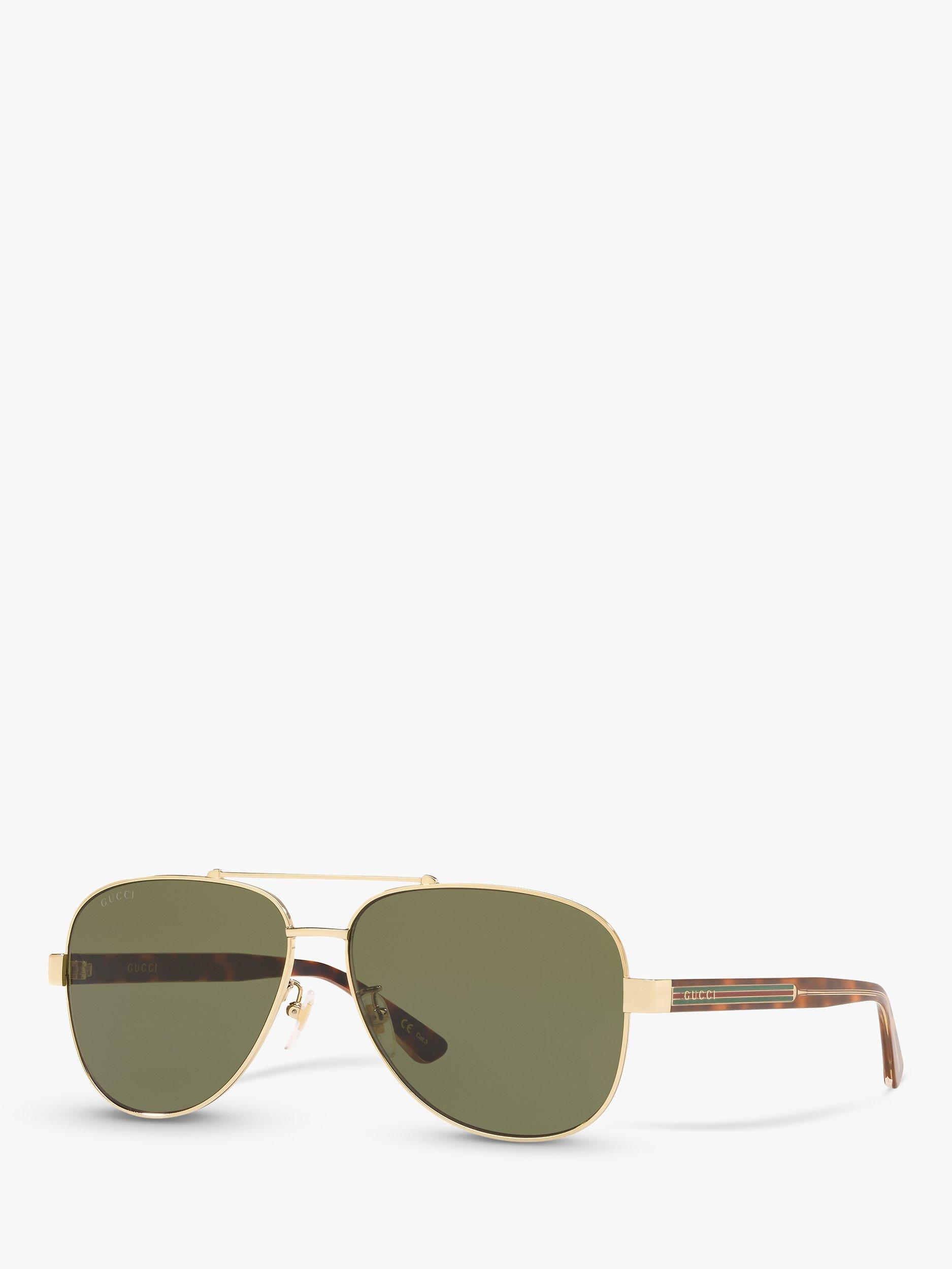 Gucci GC001244 Men s Aviator Sunglasses Gold Green