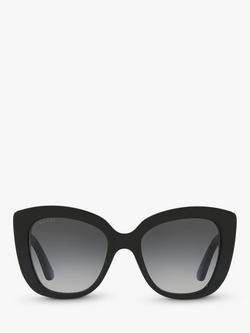 Gucci GC001150 Women's Cat's Eye Sunglasses, Black/Grey Gradient - view 2, Black/Grey Gradient