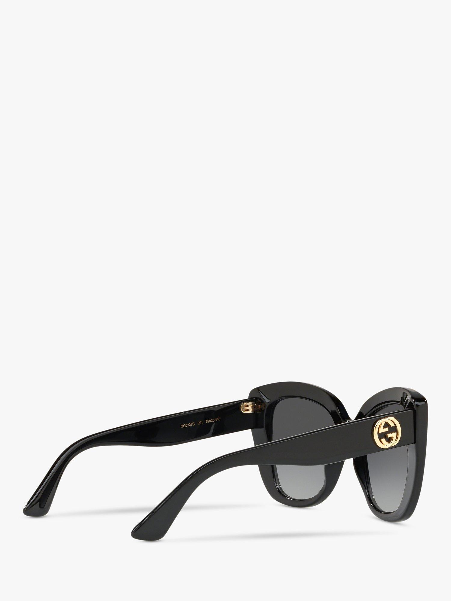 Product image 9 of 11, which shows Gucci GC001150 Women's Cat's Eye Sunglasses, Black/Grey Gradient