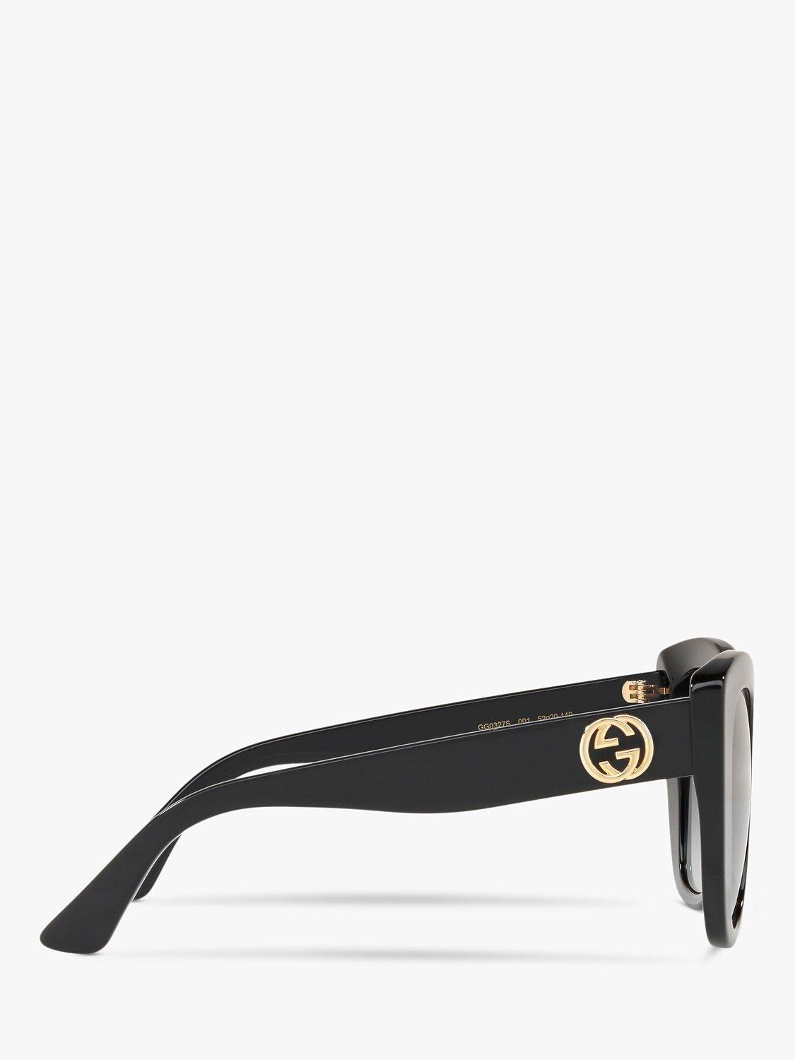 Product image 10 of 11, which shows Gucci GC001150 Women's Cat's Eye Sunglasses, Black/Grey Gradient