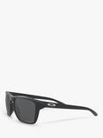 Oakley OO9448 Men's Sylas Prizm Polarised Rectangular Sunglasses, Black