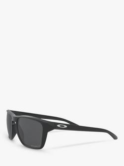 Oakley OO9448 Men's Sylas Prizm Polarised Rectangular Sunglasses - view 2, Black