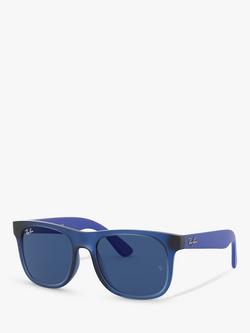 Ray-Ban Junior RJ9069S Square Frame Sunglasses, Blue