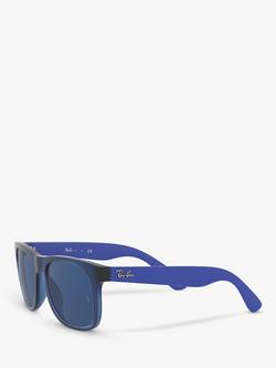Ray-Ban Junior RJ9069S Square Frame Sunglasses - view 2, Blue