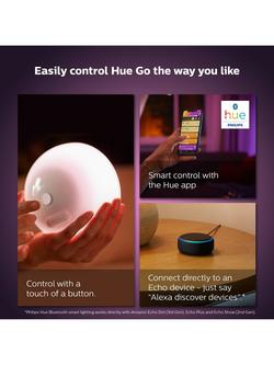 Philips Hue Go Connected Portable Light with Bluetooth, Multi - view 2, Multi