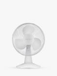 John Lewis ANYDAY Desk Fan, 12 inch, White