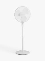 John Lewis Pedestal Fan, 16 inch, White