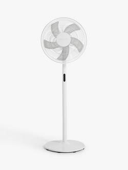John Lewis 2-in-1 Fan, 16 inch, White, White