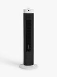 John Lewis Tower Fan, 30 inch, White/Black